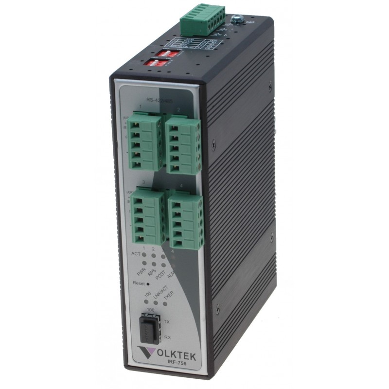 4 ports RS485/422 extender booster over fiber Volktek IRF-756
