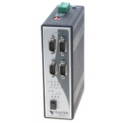 4 ports RS232 extender booster over fiberkabel, 4 x dB9 han stik VOLKTEK IRF-755