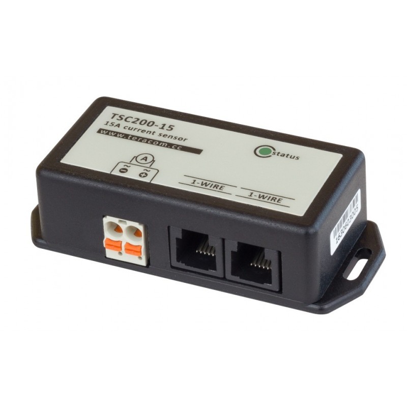 Teracom TSC200-15, 1-wire strømmåler 0,3 til 15 Amp til DC og AC strøm