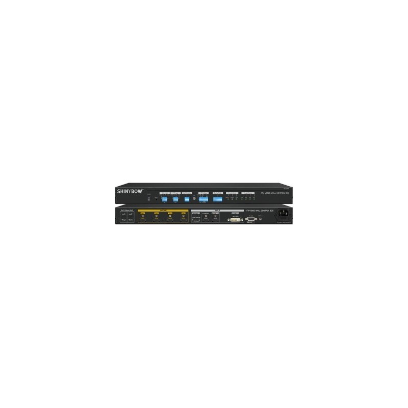 4K Video Wall controller 4 x HDMI udgange, HDMI, DP, DVI-I indgang, kan kaskadekobles