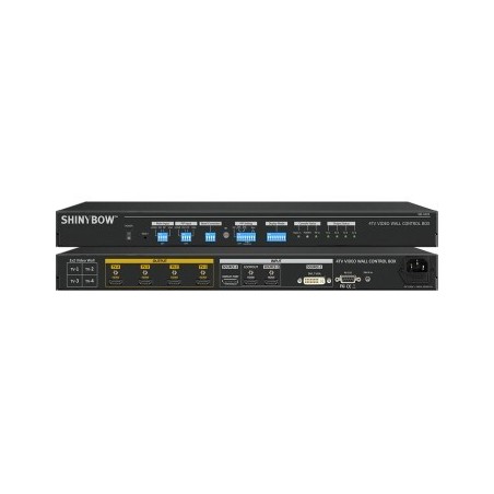 4K Video Wall controller 4 x HDMI udgange, HDMI, DP, DVI-I indgang, kan kaskadekobles