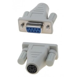 PS2 Mini DIN 6 female to SUBD DB9 female adapter