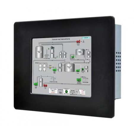 12" vandtæt High brightness skærm med touch til sollys brug