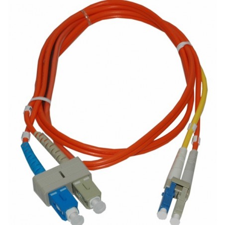LC/SC Single mode over multi mode omformer fiberkabel, duplex - DANBIT