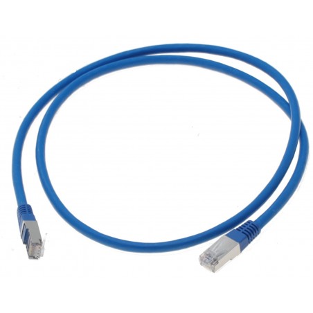 Cat. 6 netværkskabel, RJ45, STP, AWG28, blå, 20m