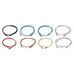 Cat. 6 netværkskabel, RJ45, STP, AWG28, blå, 0,5m