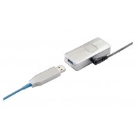 USB 3.0 aktivt optisk kabel (AOC), fiber optisk, inkl. dongle, dataoverførsels hastighed på 5Gbps op til 100 meter