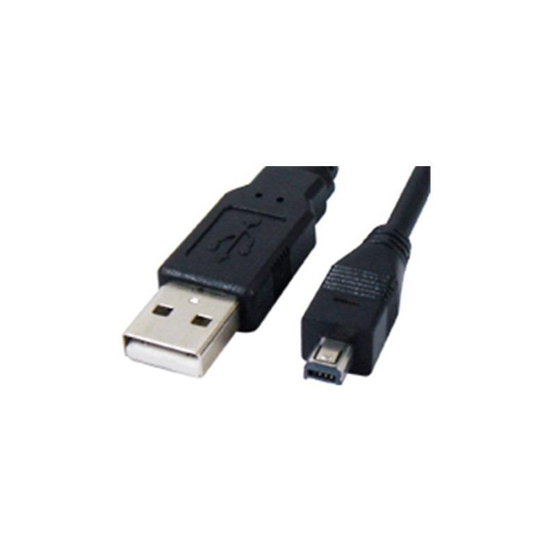 USB Charging Cable with USB2.0 he and 4-pin USB Mini B male connector, FT1 - LL114909 to Digital Camera, black, 1.5M