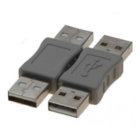USB 2.0 adapter (omformerstik) - A han / A han - USB gender changer - kønskifte af USB kabler