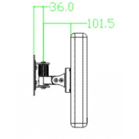 VESA Bracket for wall mounting Wall mount / wall bracket for TV / Monitor, VESA, max. 11 kg
