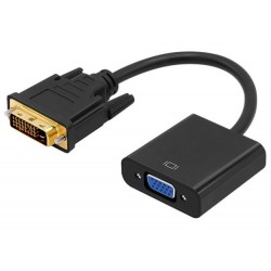 DVI-D til VGA adapter med 0,25m kabel - DANBIT A/S