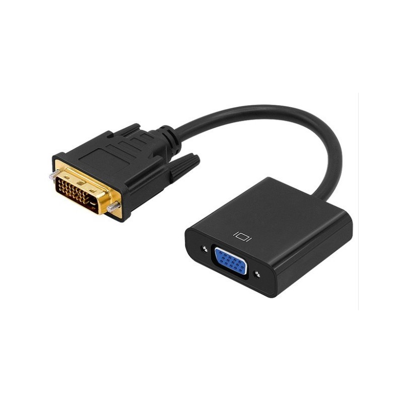 DVI-D til VGA adapter med 0,25m kabel - DANBIT A/S