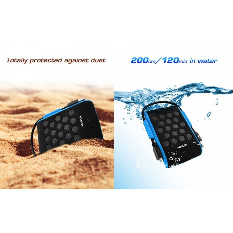 robust industriel 2TB harddisk til USB 3.0 (Stødsikker og vandtæt) - Sort Service harddisk