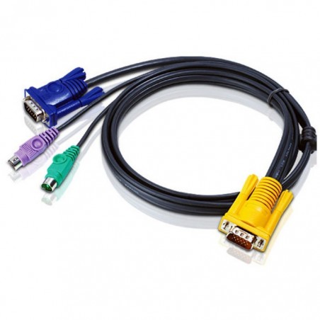 Aten 2L-5203P IOGEAR Bonded all in one PS/2 Cable VGA KVM 2L-5202P