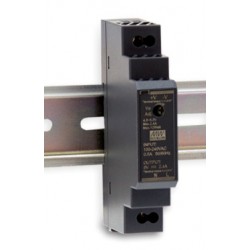 12VDC/1.25A, 15W strømforsyning til DIN-skinne montering