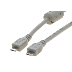 USB2 kabel, Micro A han – micro A han med ferritkerne, 2 m