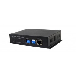 4 port PoE Switch extender CAT. 5/6/7/8 60W for hver PoE-port
