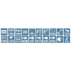 23.8" Professional 4K UHD TFT skærm