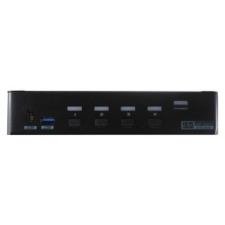 2 Port  KVM omskifter HDMI - USB - Lyd Omskifter mellem 2 PCér med HDMI