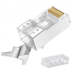 RJ45 modularstik til S-FTP Cat. 6/7 med aflastningsbøjle