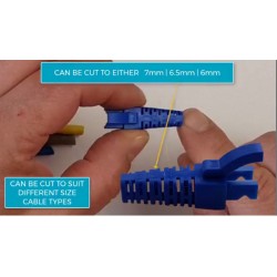 Adjustable RJ45 jacket for network cable