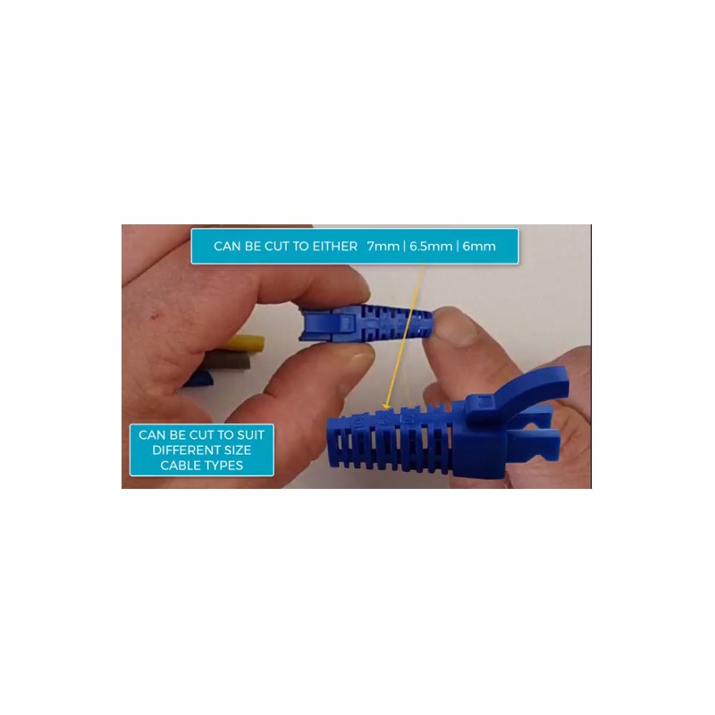 Adjustable RJ45 jacket for network cable