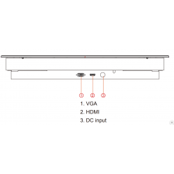 21,5" wide screen TFT skærm