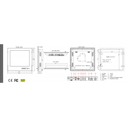 19 Marine Touch Monitor - IP65, LED-baggrundsbelysning, VESA-montering