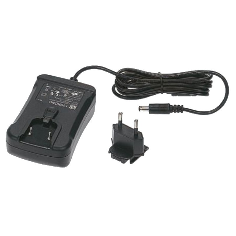 Netadapter med 12VDC/ 0,42A strømforsyning  jack stik 5,5/2,1mm - DK - Phihong PSA05R-120-R