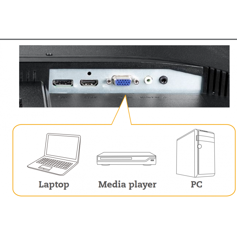 23.6" TFT LED skærm med full HD - DANBIT A/S