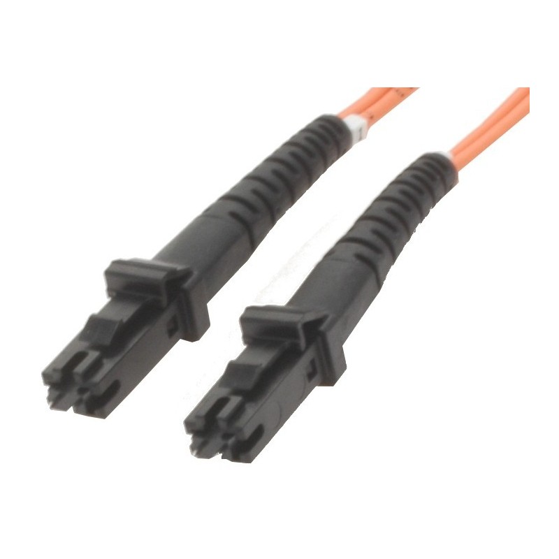 MTRJ Fiber cable, Multi mode, HAN-HAN, 10m, 50/125my, Orange, LSZH, Duplex