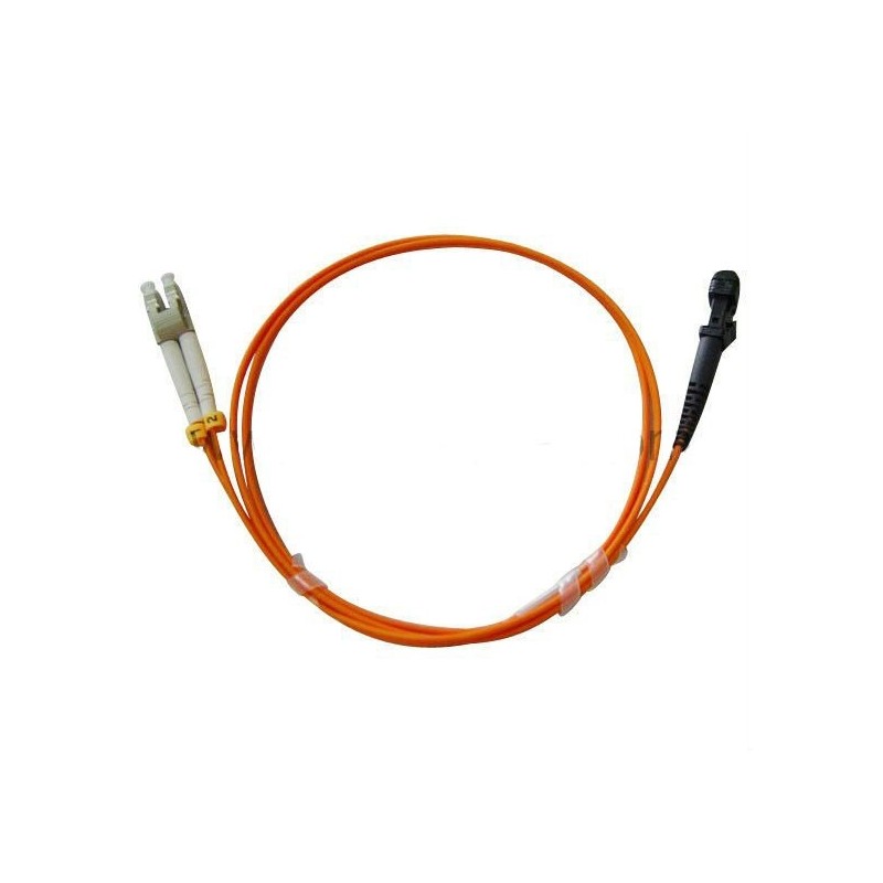 MTRJ Fiber cable, Multi mode, MTRJ HUN - LC, 5m, 50/125my, Orange, LSZH, Duplex