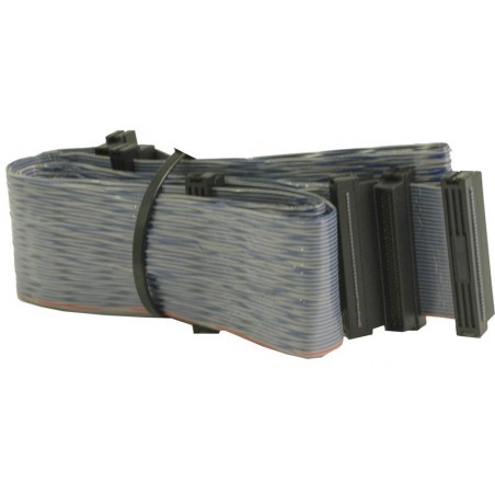 Fladkabel, Mini DB68 han, 6 stik, 1,20 m, parsnoet