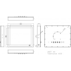 Industry Panel PC 19" I3/i5 CPU IP65 / 66 / 69K Close in Rusfrit and waterproof Cabinet Vitam Aplex IP66 CAN bus -Danbit A / S