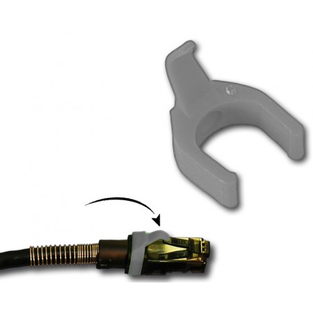 PatchSee patch kabel clips - Patchclip - Grå farvekodning af netværkskabler - DANBIT