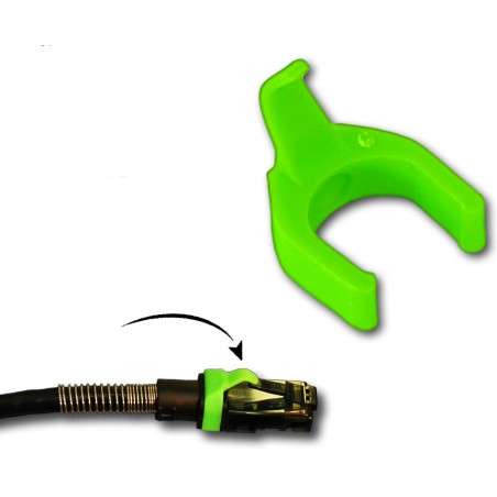 PatchSee patch kabel clips - Patchclip - Lime farvekodning af netværkskabler - DANBIT