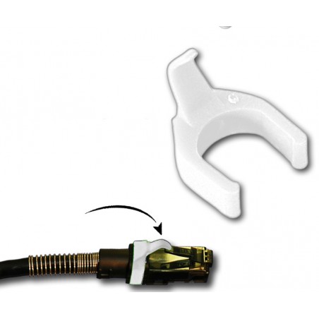 PatchSee patch kabel clips - Patchclip - hvid farvekodning af netværkskabler - DANBIT
