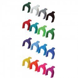 Gule clips til K-RJ45Lxx kabler - 50 pakke farvekodning