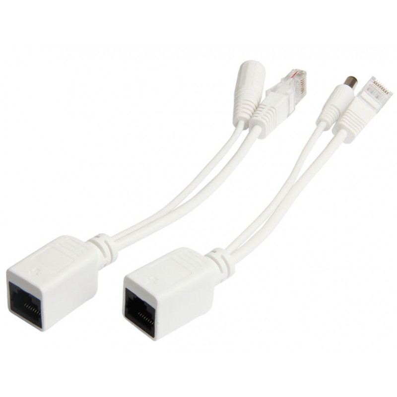 PoE adapter - Passive DC injector / splitter cable for Access Points and CCTV - DANBIT