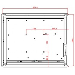 Panel PC IP65 tæt front med Touch GOT5252T serie
