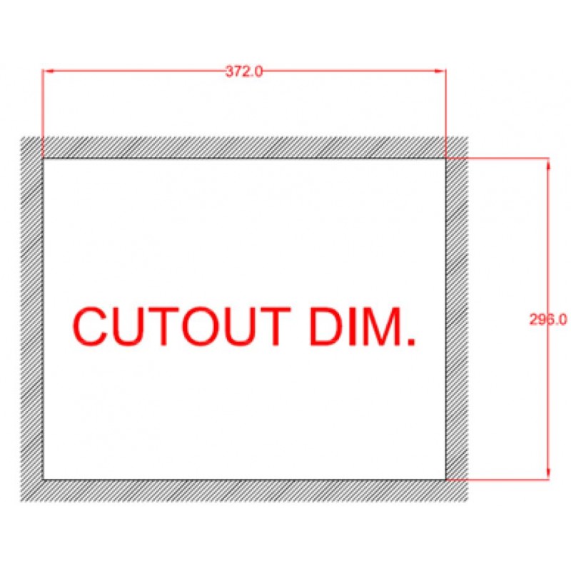 Panel PC IP65 tæt front med Touch GOT5252T serie
