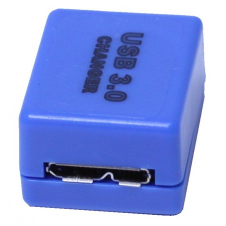 Blå USB 3.0 Micro B hun-adapter - nem installation