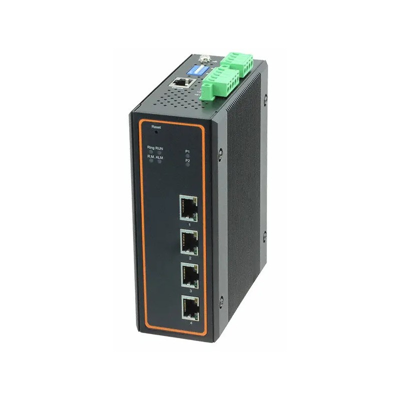Industriel 4 ports managed Gigabit Ethernet PoE switch - DANBIT