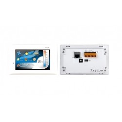 HMI 4.3” Controller Panel med touch. 1 x RS232, 1 x RS485 bus, 1 x RJ45 Ethernet, PoE, Ladder, C, Modbus