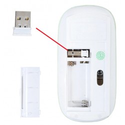 Super slim - trådløs USB mus - MacBook - Rækkevidde 10m - DANBIT