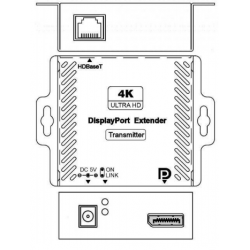 DisplayPort extender over RJ45, 4K op til 40 meter. HD op til 70 meter. Sender og modtager