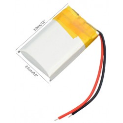 300mAh 602030 3.7V lithium polymer battery - genopladeligt - DANBIT