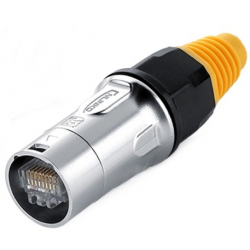 Vand og støvtæt IP65 RJ45 metal-hus og til push/pull lås, højfrekvensskærmet