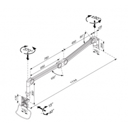 Hospital LCD/TV Monitor Arm ( HA-501 )