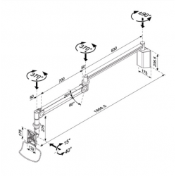 Hospital LCD TV/ Monitor Arm ( HA-305 . HA-325 )